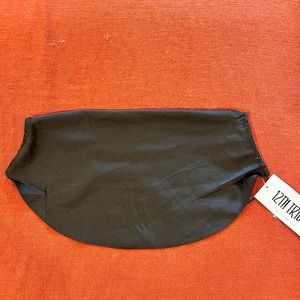 12th tribe black satin top